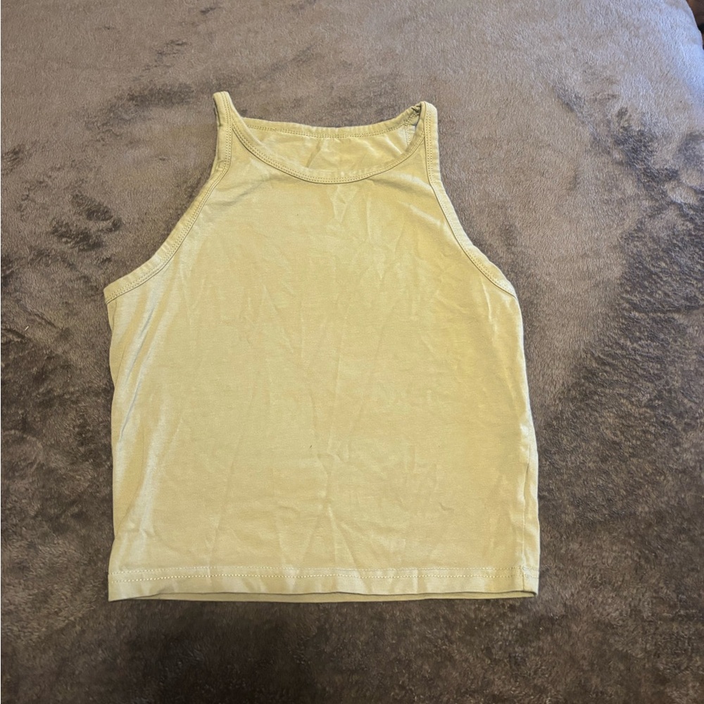 Women’s Yellow/green Sleeveless Tank Top